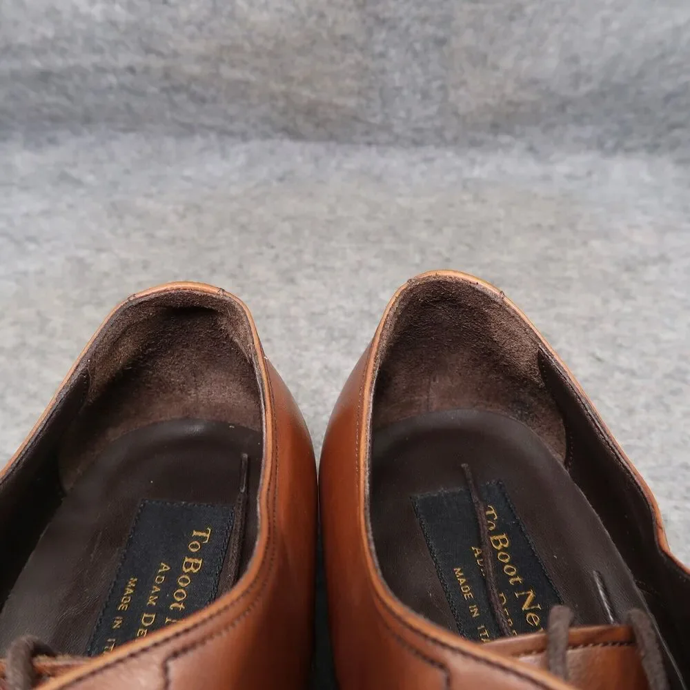 To Boot Shoes Men 8 Oxford Cap Toe Formal Calf Leather Brandon II Classic Cognac